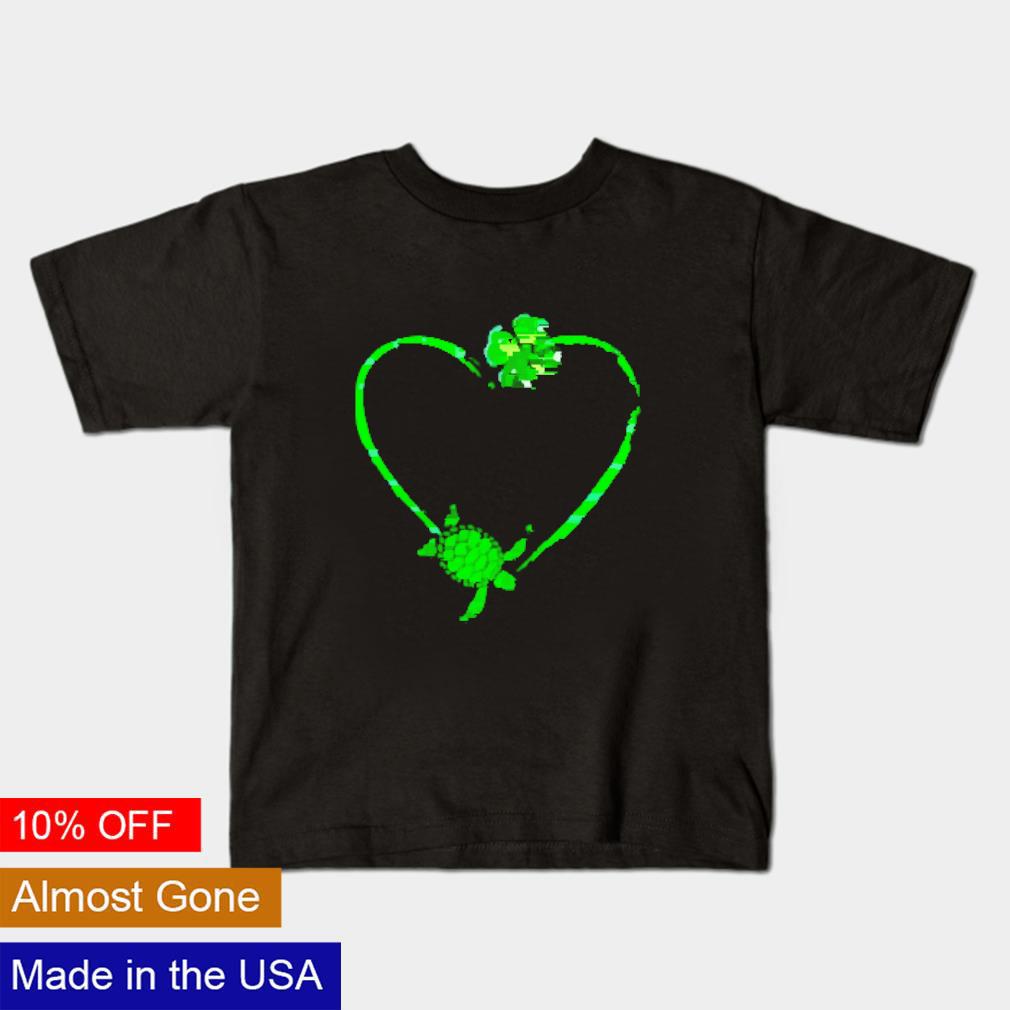 Nice St. Patrick's Day Turtle Heart Irish Shamrock Clover shirt