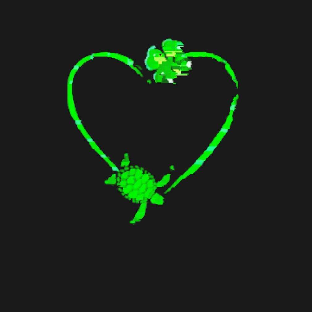 Nice St. Patrick's Day Turtle Heart Irish Shamrock Clover t-shirt