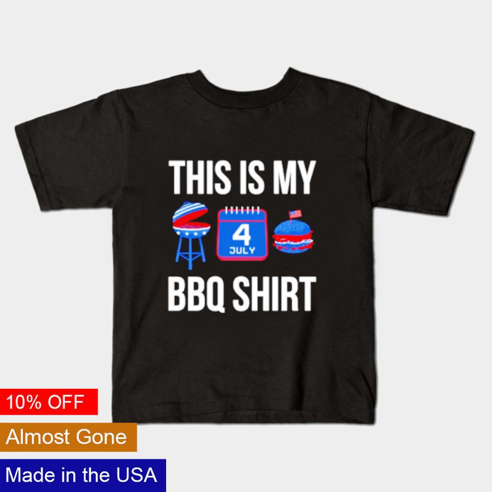 Official This is my 4th of July BBQ USA grilling red white blue shirt